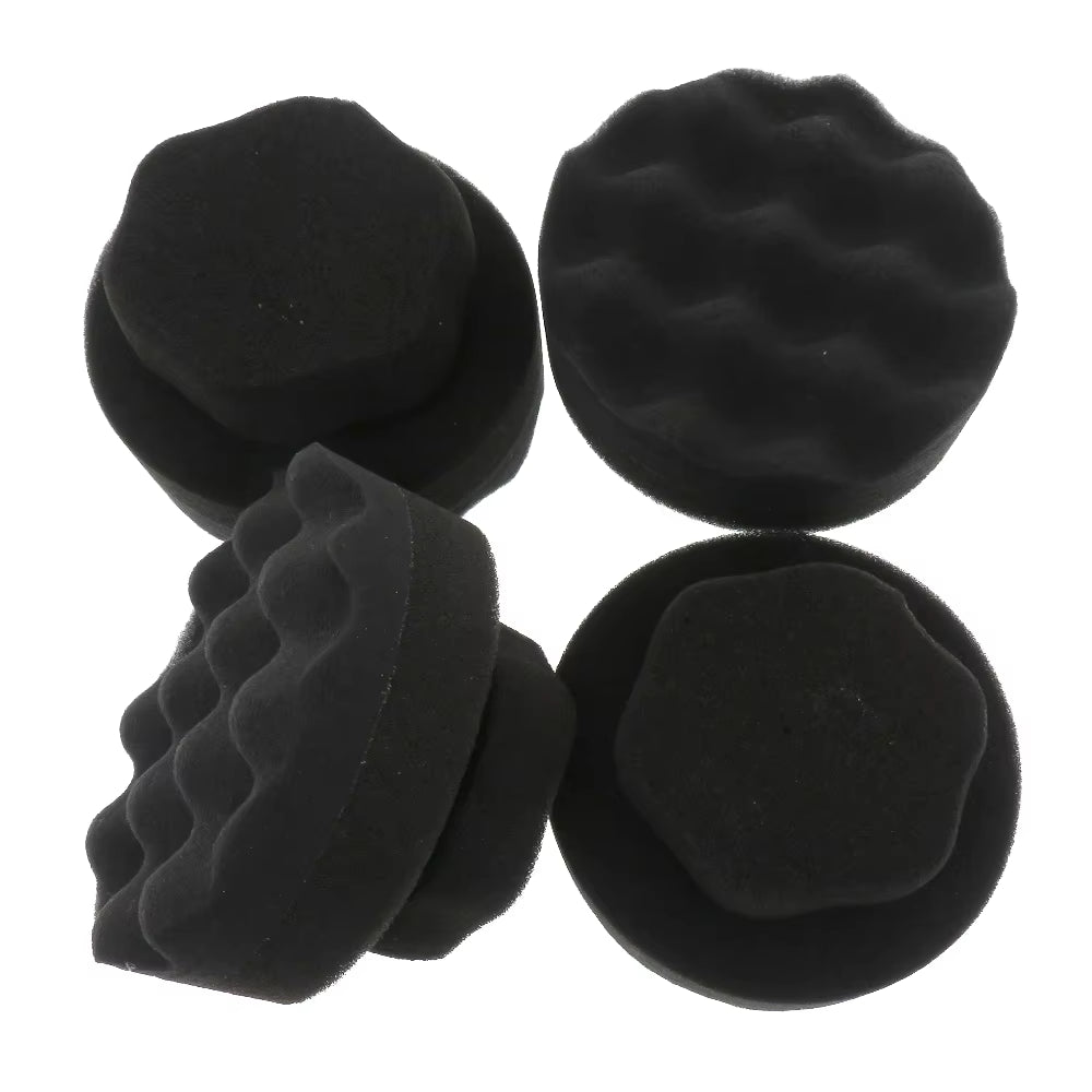 Detailing Brush Tire Shine Hex Grip Dressing Applicator round Washable Car Foam Sponge Reusable Tire Cleaner for Auto Washing